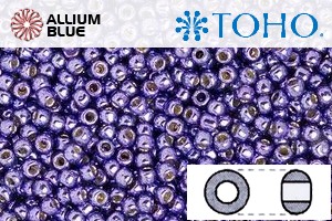 TOHO Round Seed Beads (RR8-PF567) 8/0 Round Medium - PermaFinish - Metallic Polaris