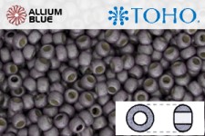 TOHO ラウンド Seed ビーズ (RR8-PF568F) 8/0 ラウンド Medium - PermaFinish Light Amethyst Metallic Matte