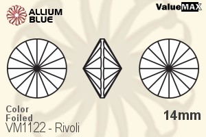 VALUEMAX CRYSTAL Rivoli 14mm Burgundy F