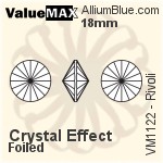ValueMAX Rivoli (VM1122) 18mm - Crystal Effect With Foiling