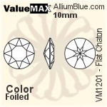 ValueMAX Flat Chaton (VM1201) 10mm - Color With Foiling