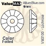ValueMAX Lochrose Sew-on Stone (VM3100) 4mm - Color With Foiling