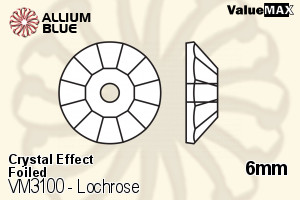 VALUEMAX CRYSTAL Lochrose Sew-on Stone 6mm Crystal Golden Shadow F