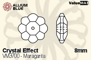 VALUEMAX CRYSTAL Maragarita Sew-on Stone 8mm Crystal Golden Shadow
