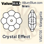 ValueMAX Maragarita Sew-on Stone (VM3700) 8mm - Crystal Effect