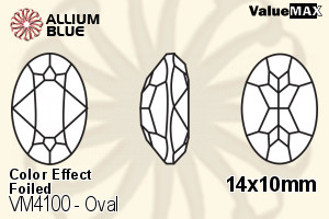 VALUEMAX CRYSTAL Oval Fancy Stone 14x10mm Peridot AB F