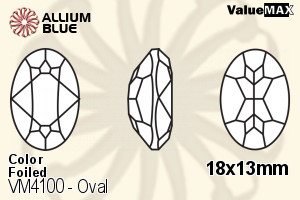 VALUEMAX CRYSTAL Oval Fancy Stone 18x13mm Light Siam F