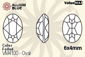 VALUEMAX CRYSTAL Oval Fancy Stone 6x4mm Light Siam F