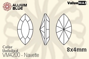ValueMAX Navette Fancy Stone (VM4200) 8x4mm - Color Unfoiled