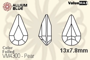 VALUEMAX CRYSTAL Pear Fancy Stone 13x7.8mm Light Peach F