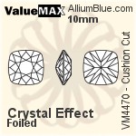 ValueMAX Cushion Cut Fancy Stone (VM4470) 10mm - Crystal Effect With Foiling