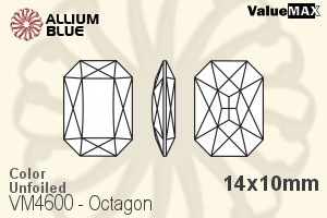 ValueMAX Octagon Fancy Stone (VM4600) 14x10mm - Color Unfoiled