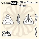 ValueMAX Triangle Fancy Stone (VM4722) 6mm - Color With Foiling