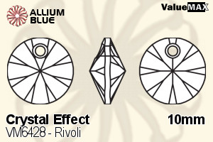 VALUEMAX CRYSTAL Rivoli 10mm Crystal Vitrail Medium