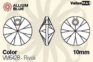 VALUEMAX CRYSTAL Rivoli 10mm Light Topaz