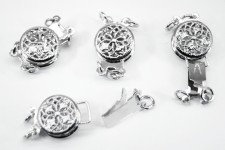 Bail, Nickel-free, Silver Plated, 5mm