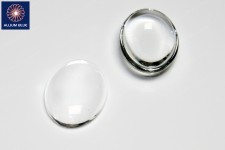 Glass Cover For Oval Picture Frame, Glass, Clear, 25x18mm