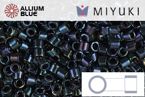 MIYUKI Delica® Seed Beads (DBM0002) 10/0 Round Medium - Metallic Dark Blue Iris