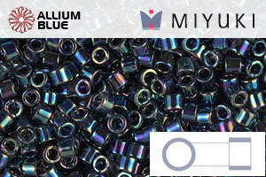 MIYUKI Delica® Seed Beads (DBM0005) 10/0 Round Medium - Metallic Variegated Blue Iris