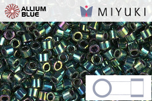 MIYUKI Delica® Seed Beads (DBM0027) 10/0 Round Medium - Metallic Dark Green Iris