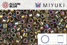 MIYUKIデリカビーズ (DBM0144) 10/0 丸 中 - ライトブラウン銀引