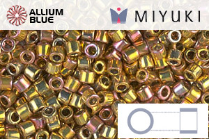 MIYUKI Delica® Seed Beads (DBM0501) 10/0 Round Medium - 24kt Gold Iris