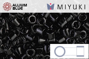 MIYUKI Delica® Seed Beads (DBL0010) 8/0 Round Large - Black