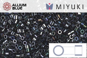 MIYUKI Delica® Seed Beads (DBS0001) 15/0 Round Small - Metallic Gunmetal