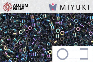 MIYUKI Delica® Seed Beads (DBS0005) 15/0 Round Small - Metallic Variegated Blue Iris