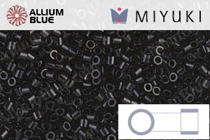 MIYUKI Delica® Seed Beads (DBS0010) 15/0 Round Small - Black