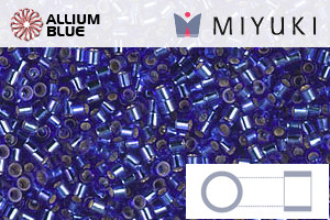 MIYUKI Delica® Seed Beads (DBS0047) 15/0 Round Small - Silver Lined Cobalt
