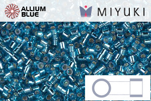 MIYUKI Delica® Seed Beads (DBS0149) 15/0 Round Small - Silver Lined Capri Blue