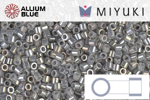 MIYUKI Delica® Seed Beads (DBS0251) 15/0 Round Small - Opaque Smoke Gray Luster