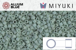 MIYUKI Delica® Seed Beads (DBS0374) 15/0 Round Small - Matte Opaque Sea Foam Luster