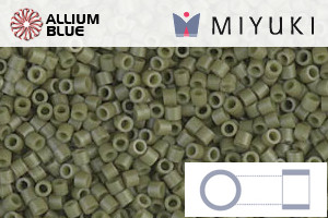 MIYUKI Delica® Seed Beads (DBS0391) 15/0 Round Small - Matte Opaque Olive