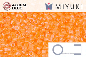MIYUKI Delica® Seed Beads (DB2033) 11/0 Round - Luminous Creamsicle