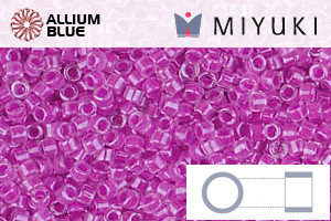 MIYUKI Delica® Seed Beads (DB2038) 11/0 Round - Luminous Plum Crazy