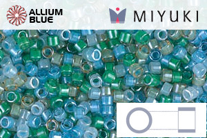 MIYUKI Delica® Seed Beads (DB2067) 11/0 Round - Luminous Mix 7