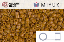 MIYUKI Delica® Seed Beads (DB2142) 11/0 Round - DURACOAT Op Cognac