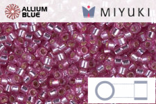 MIYUKI Delica® Seed Beads (DB2188) 11/0 Round - Duracoat Silver Lined Semi-Matte Spearmint