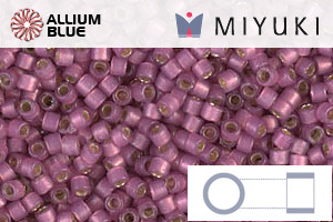 MIYUKI Delica® Seed Beads (DB2181) 11/0 Round - Duracoat Silver Lined Semi-Matte Hydrangea