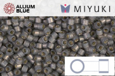 MIYUKI Delica® Seed Beads (DB1579) 11/0 Round - Opaque Ghost Gray AB
