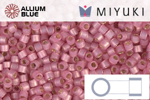 MIYUKI Delica® Seed Beads (DB2189) 11/0 Round - DURACOAT Silver Lined Semi-Matte Honeysuckle