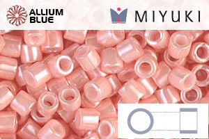 MIYUKI Delica® Seed Beads (DBL1533) 8/0 Round Large - Opaque Light Salmon Ceylon