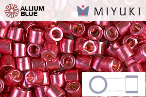 MIYUKI Delica® Seed Beads (DBL1841) 8/0 Round Large - DURACOAT Galvanized Light Cranberry