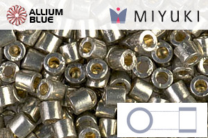 MIYUKI Delica® Seed Beads (DBL1851) 8/0 Round Large - DURACOAT Galvanized Light Pewter
