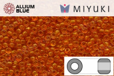 MIYUKI Round Rocailles Seed Beads (RR11-0137) 11/0 Small - Light Orange Transparent