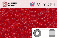 MIYUKI Round Rocailles Seed Beads (RR11-0140) 11/0 Small - Transparent Red Orange