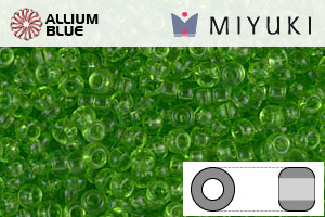 MIYUKI Round Rocailles Seed Beads (RR11-0144) 11/0 Small - Transparent Lime