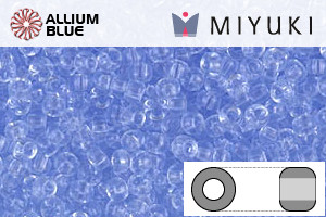 MIYUKI Round Rocailles Seed Beads (RR11-0159L) 11/0 Small - Transparent Cornflower Blue